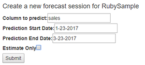 submit forecast