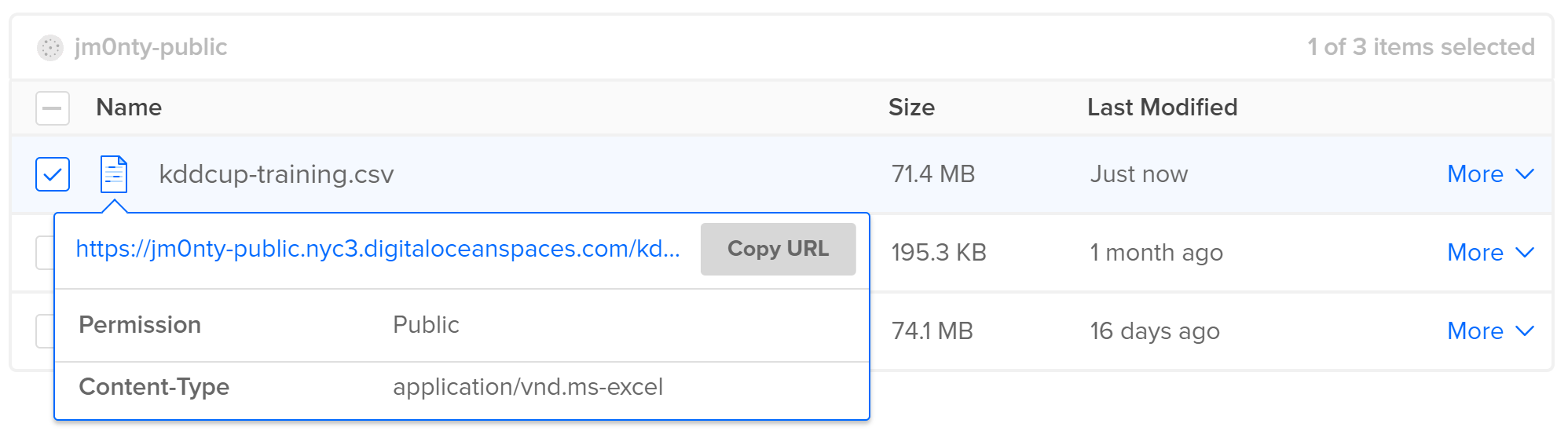 DO Spaces: Get File URL