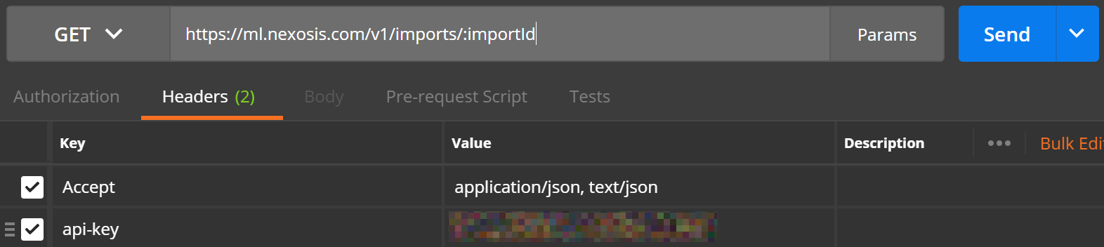 Postman: Import GET Request